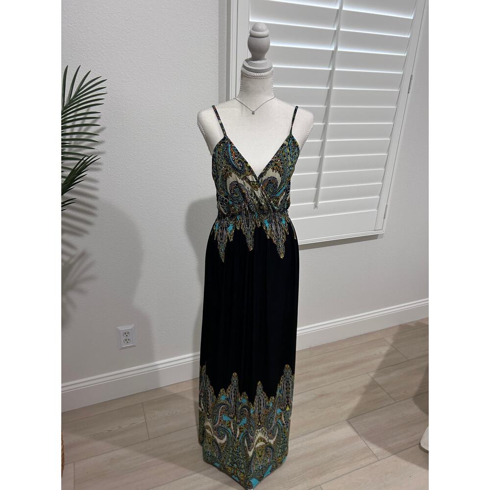 Black paisley xl women’s scrappy dress polyester